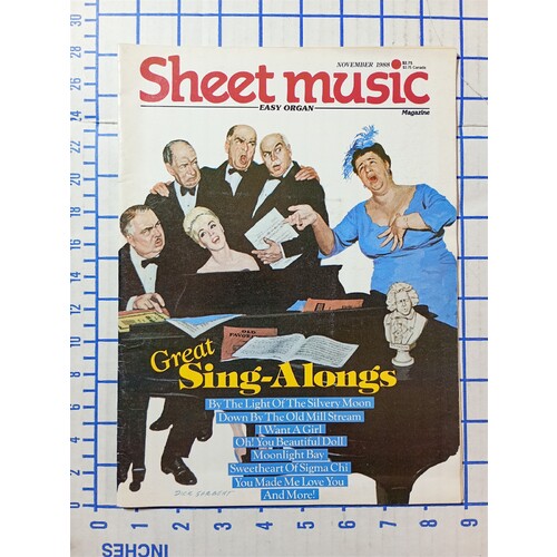 Sheet Music Magazine Great Sing-Alongs Standard Piano Guitar November 1988
