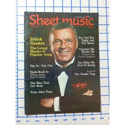 Sheet Music Magazine November 1986 Frank Sinatra The Grand Master of Song