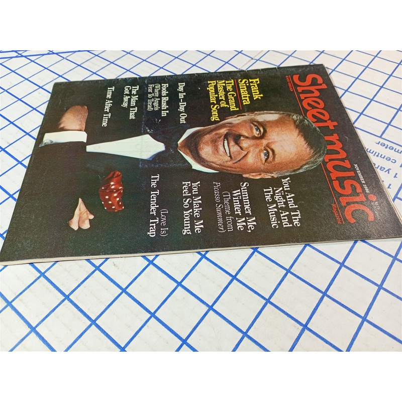 Sheet Music Magazine November 1986 Frank Sinatra The Grand Master of Song