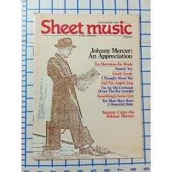 November 1987 Sheet Music Magazine Standard Piano Guitar Johnny Mercer