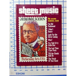 Sheet Music Magazine March 1986 Jerome Kern 