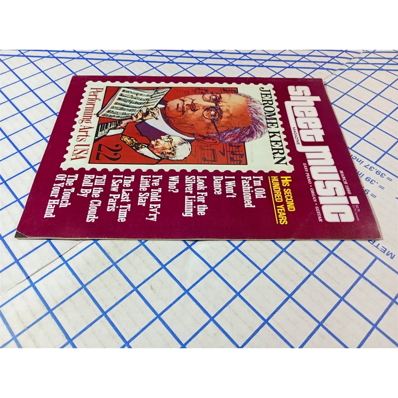 Sheet Music Magazine March 1986 Jerome Kern 