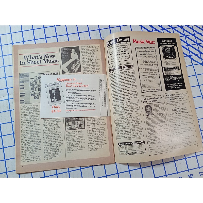 Sheet Music Magazine March 1986 Jerome Kern 