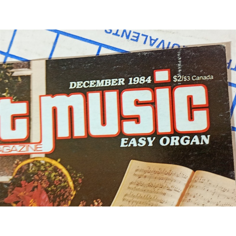Sheet Music Magazine, 1984 Christmas Edition,