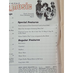 Sheet Music Magazine, 1984 Christmas Edition,