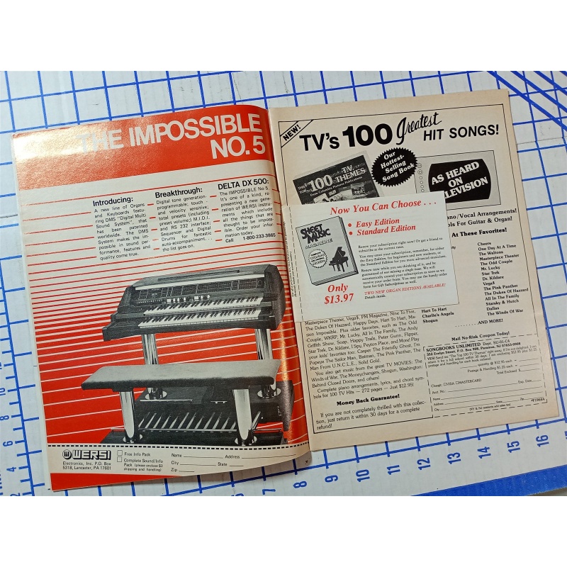 Sheet Music Magazine, 1984 Christmas Edition,