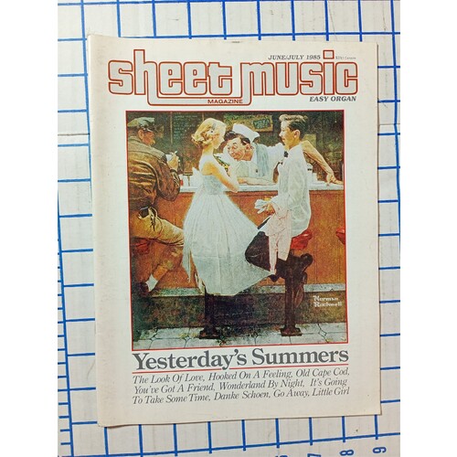 Vintage Sheet Music Magazine June/July 1985 Issue Yesterdays Summers