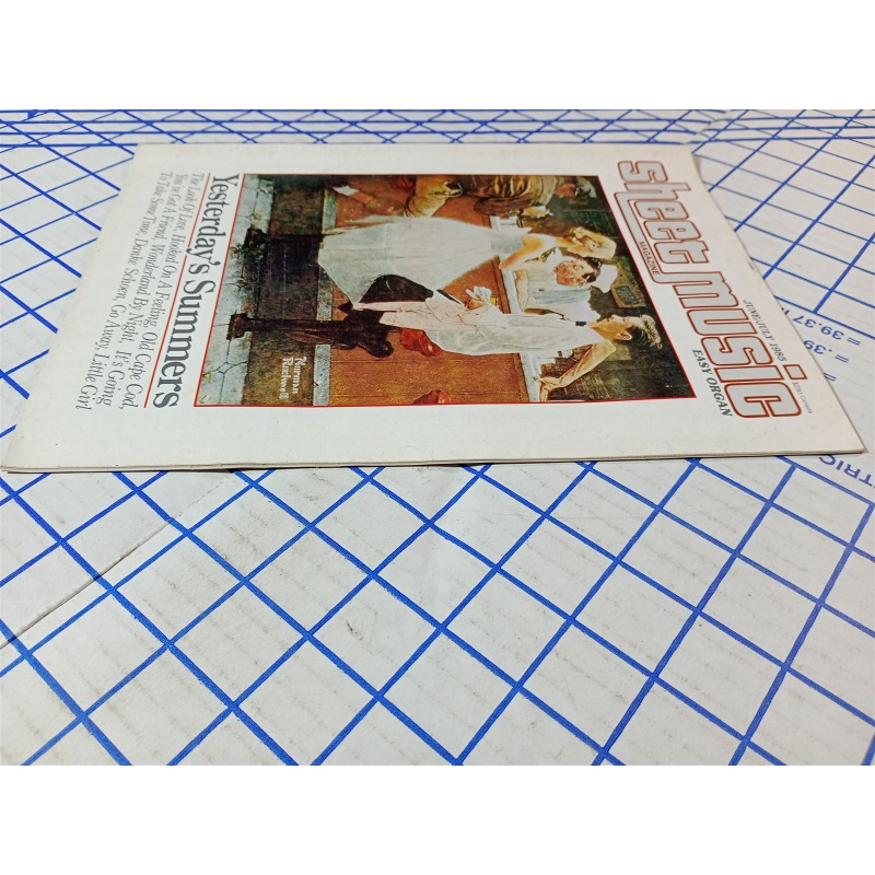 Vintage Sheet Music Magazine June/July 1985 Issue Yesterdays Summers