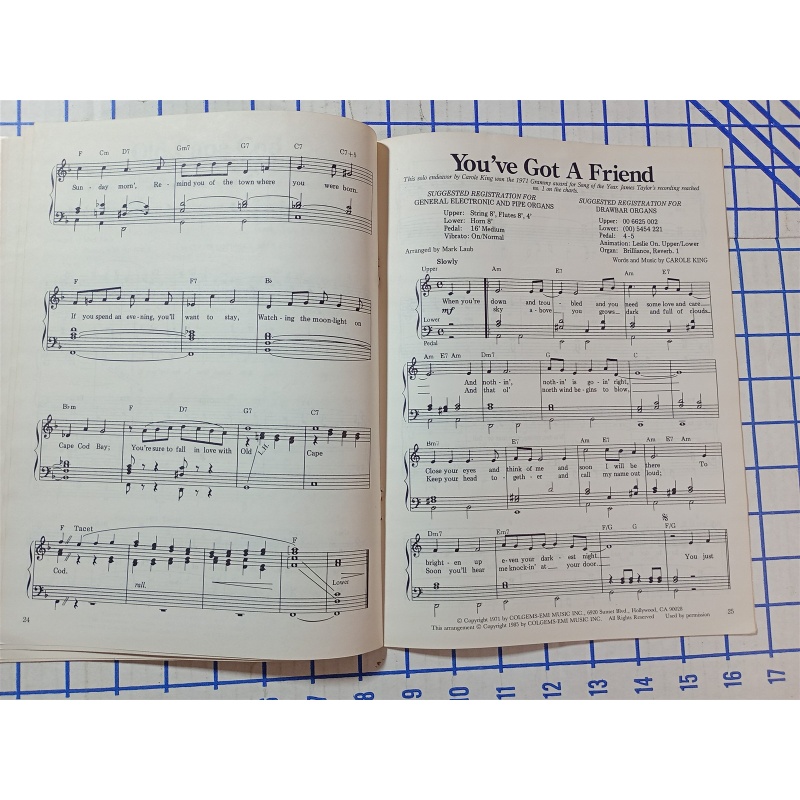 Vintage Sheet Music Magazine June/July 1985 Issue Yesterdays Summers