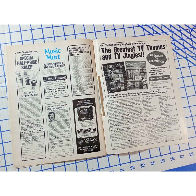 Vintage Sheet Music Magazine June/July 1985 Issue Yesterdays Summers