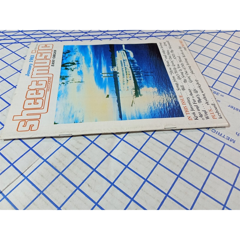 Vintage Sheet Music Magazine January 1983 Standard Piano Guitar Songbook