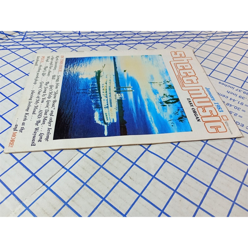 Vintage Sheet Music Magazine January 1983 Standard Piano Guitar Songbook