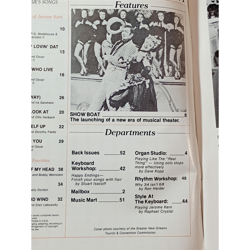 Vintage Sheet Music Magazine January 1983 Standard Piano Guitar Songbook