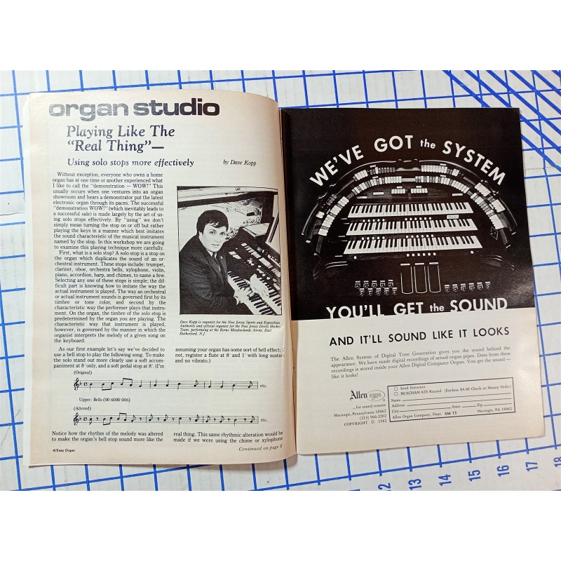 Vintage Sheet Music Magazine January 1983 Standard Piano Guitar Songbook