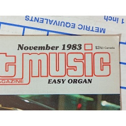 Sheet Music November 1983 Arthurs Theme Best Song Standard Organ