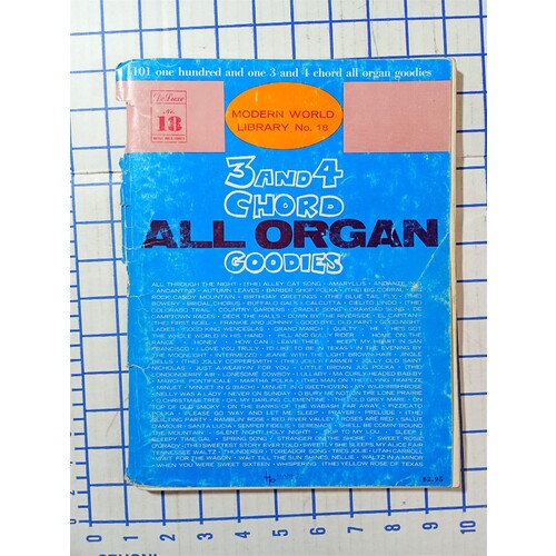 VINTAGE ~ Modern World #18 - 3 & 4 Cord All Organ Goodies Sheet Music