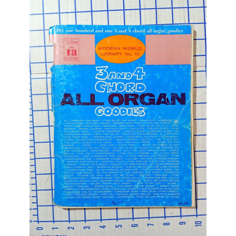 VINTAGE ~ Modern World #18 - 3 & 4 Cord All Organ Goodies Sheet Music