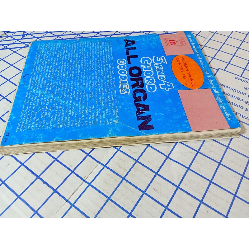 VINTAGE ~ Modern World #18 - 3 & 4 Cord All Organ Goodies Sheet Music
