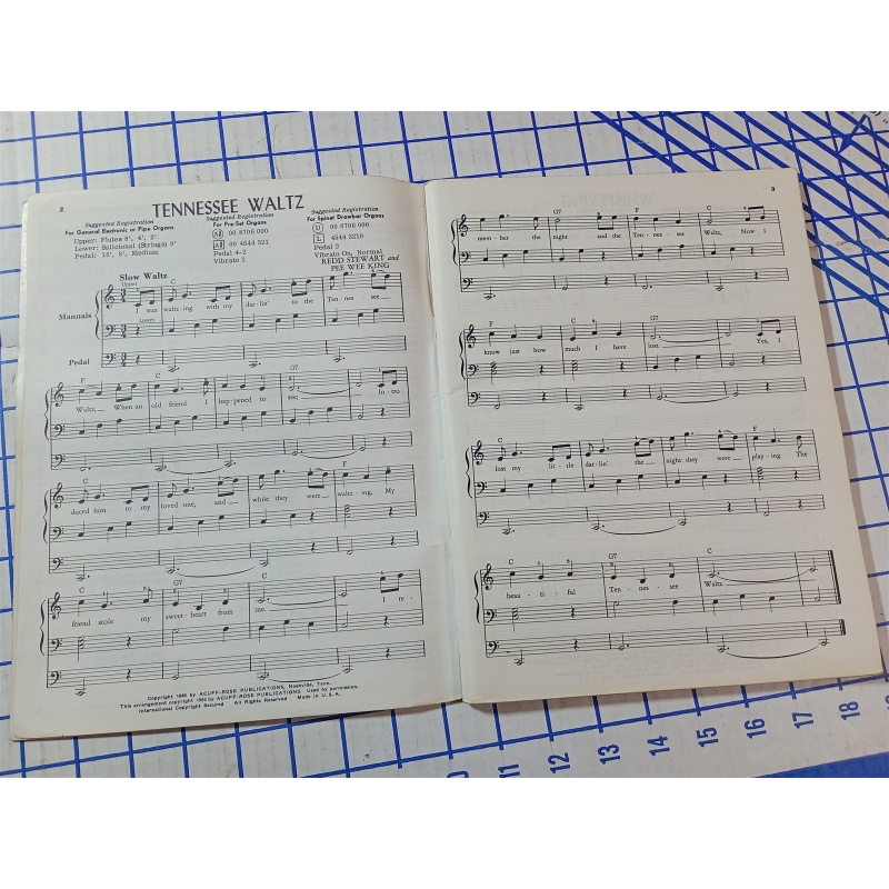 VINTAGE ~ Modern World #18 - 3 & 4 Cord All Organ Goodies Sheet Music