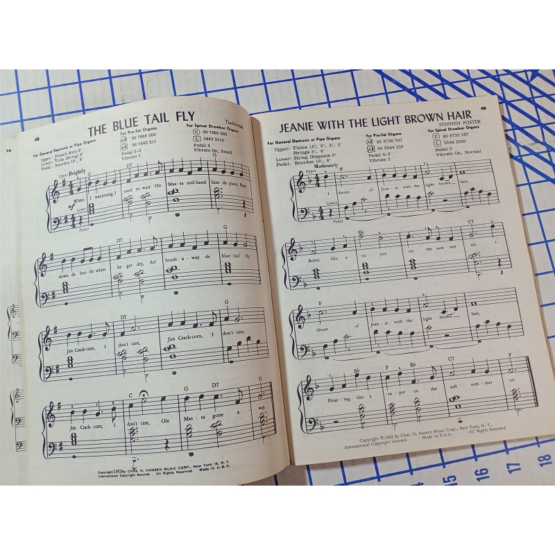 VINTAGE ~ Modern World #18 - 3 & 4 Cord All Organ Goodies Sheet Music