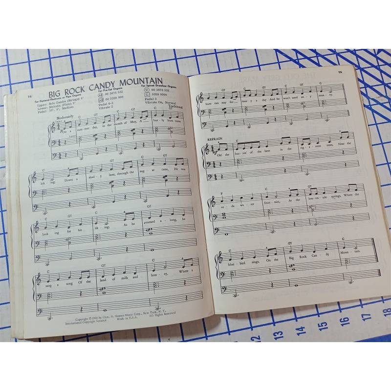 VINTAGE ~ Modern World #18 - 3 & 4 Cord All Organ Goodies Sheet Music