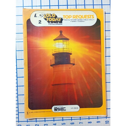 Solo Today #2 - Top Requests - Organ music book - Hal Leonard ©1978