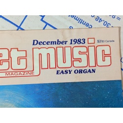 Sheet Music Magazine December 1983 EASY Piano Guitar CHRISTMAS AROUND THE WORLD