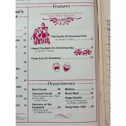 Sheet Music Magazine December 1983 EASY Piano Guitar CHRISTMAS AROUND THE WORLD