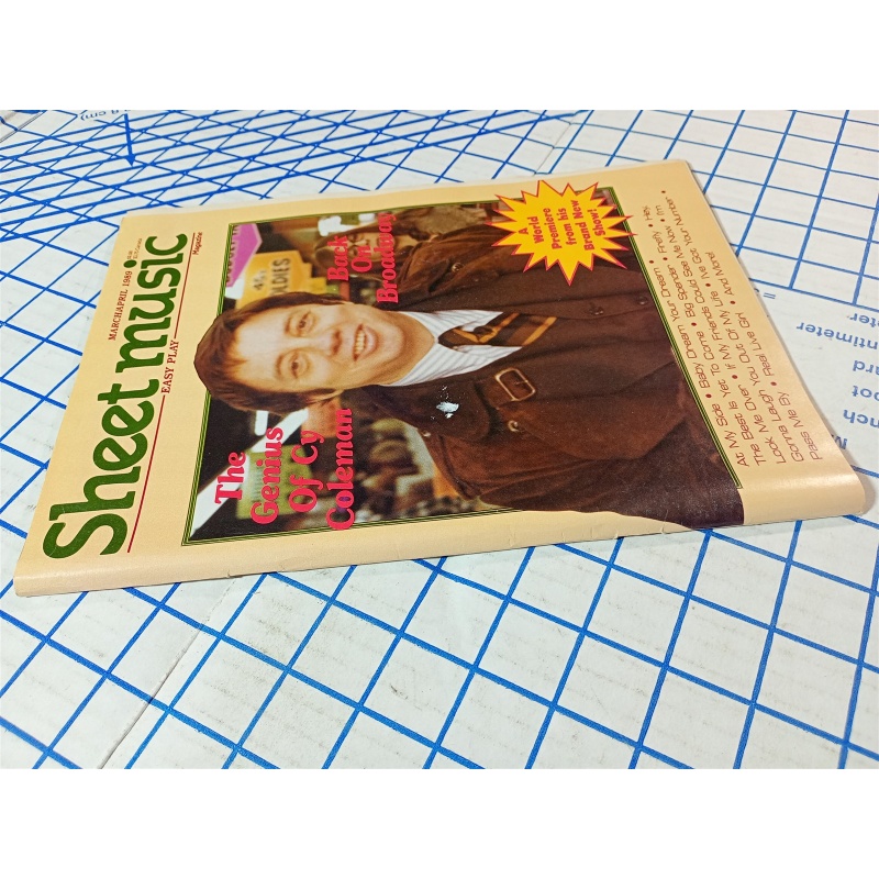 Sheet Music magazine - 1989 Piano - Genius of Cy Coleman, Back On Broadway