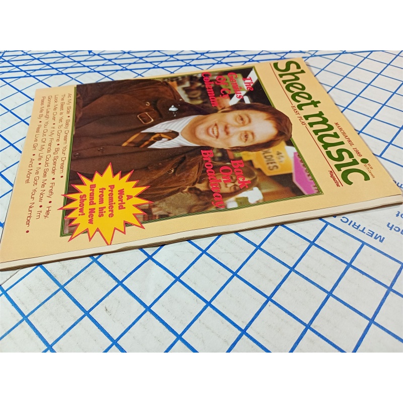 Sheet Music magazine - 1989 Piano - Genius of Cy Coleman, Back On Broadway