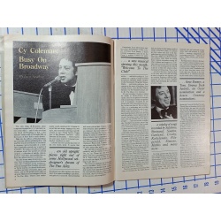 Sheet Music magazine - 1989 Piano - Genius of Cy Coleman, Back On Broadway