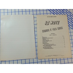 E-Z NOTE GUITAR FOLIO: Cowboy N Folk Songs Songbook~Series No.2~Music Book~1949
