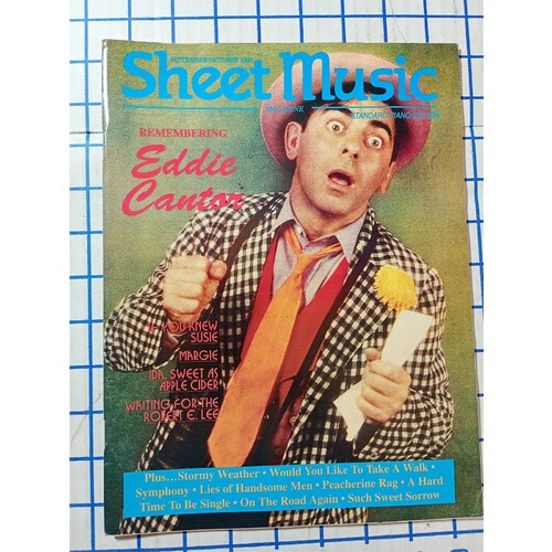 Sheet Music Magazine Sept Oct 1995 Standard Piano Remembering Eddie Cantor