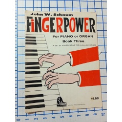 Finger Power for Piano or Organ Level 3 by John W. Schaum Vtg. 1966 Music Retro