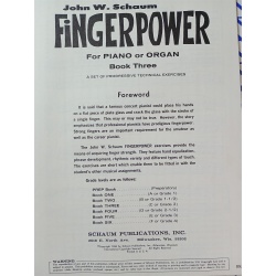 Finger Power for Piano or Organ Level 3 by John W. Schaum Vtg. 1966 Music Retro