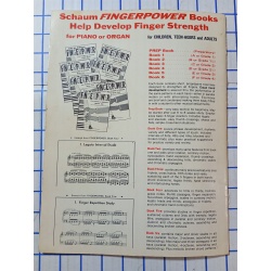 Finger Power for Piano or Organ Level 3 by John W. Schaum Vtg. 1966 Music Retro