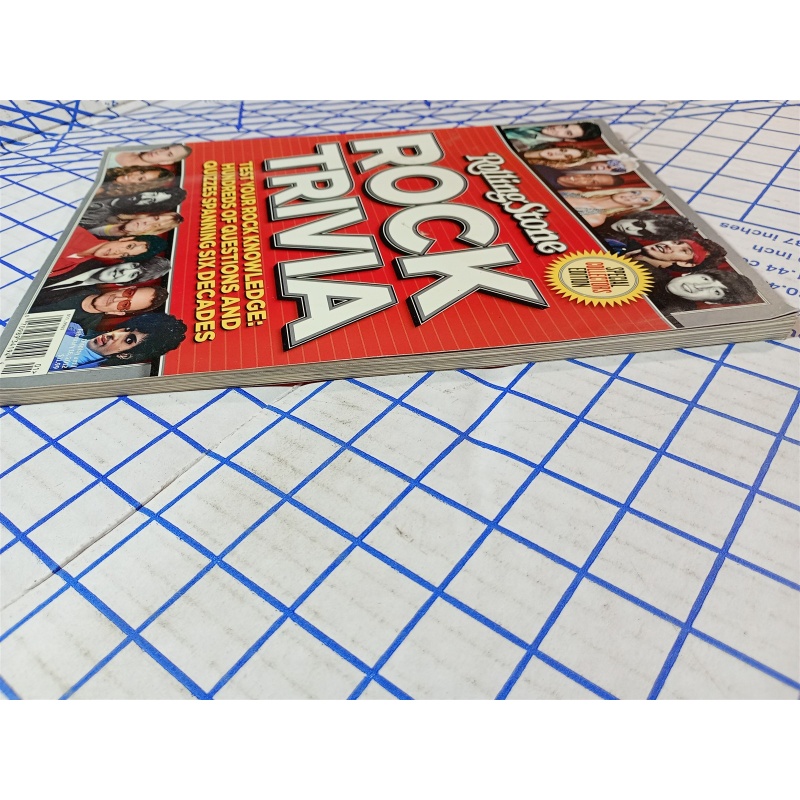 Rolling Stone Magazine Rock Trivia Special Collectors Edition 120 Quiz Pages .