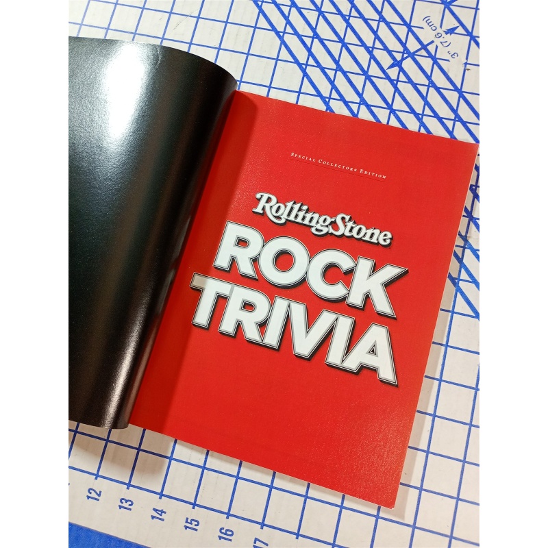 Rolling Stone Magazine Rock Trivia Special Collectors Edition 120 Quiz Pages .