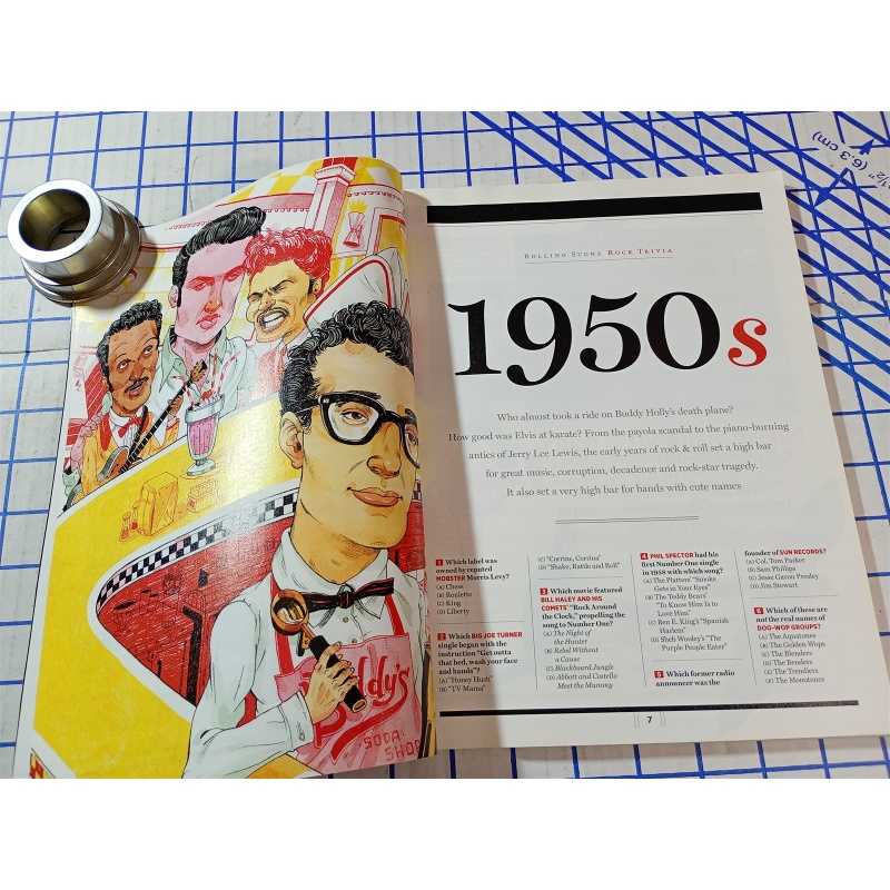 Rolling Stone Magazine Rock Trivia Special Collectors Edition 120 Quiz Pages .