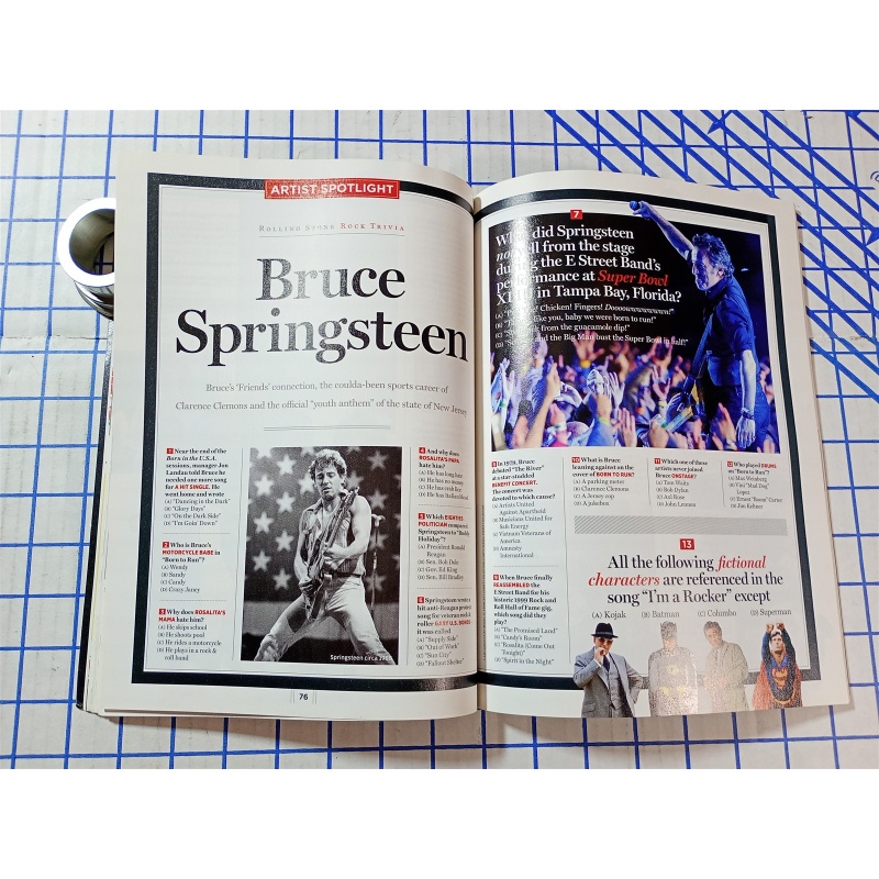 Rolling Stone Magazine Rock Trivia Special Collectors Edition 120 Quiz Pages .