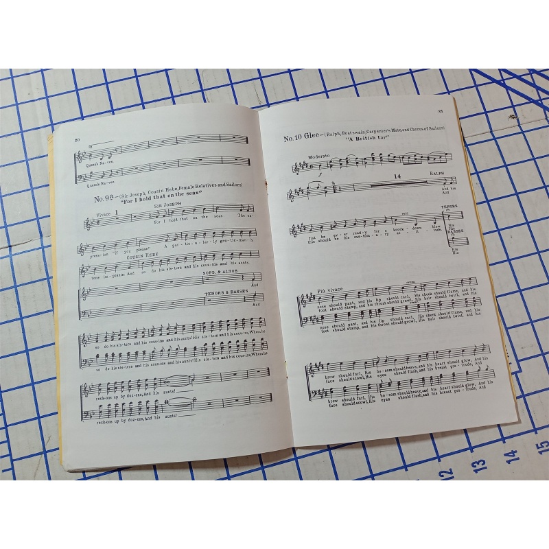 HMS Pinafore The Lass That Loved A Sailor Gilbert & Sullivan Schirmer Music