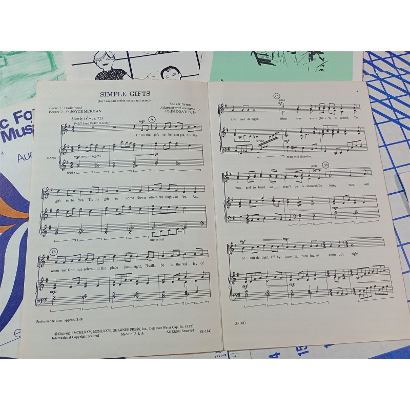  LOT 7 SHEET MUSIC HOSANA IN THE HIGHEST AUDREY SNYDER Niskayuna Central School