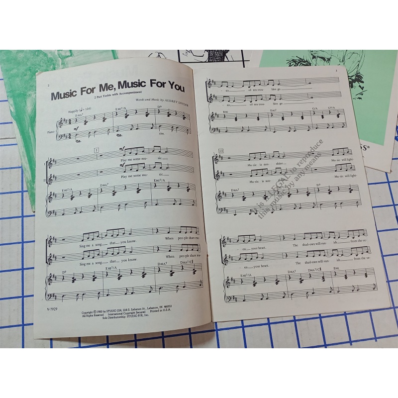  LOT 7 SHEET MUSIC HOSANA IN THE HIGHEST AUDREY SNYDER Niskayuna Central School