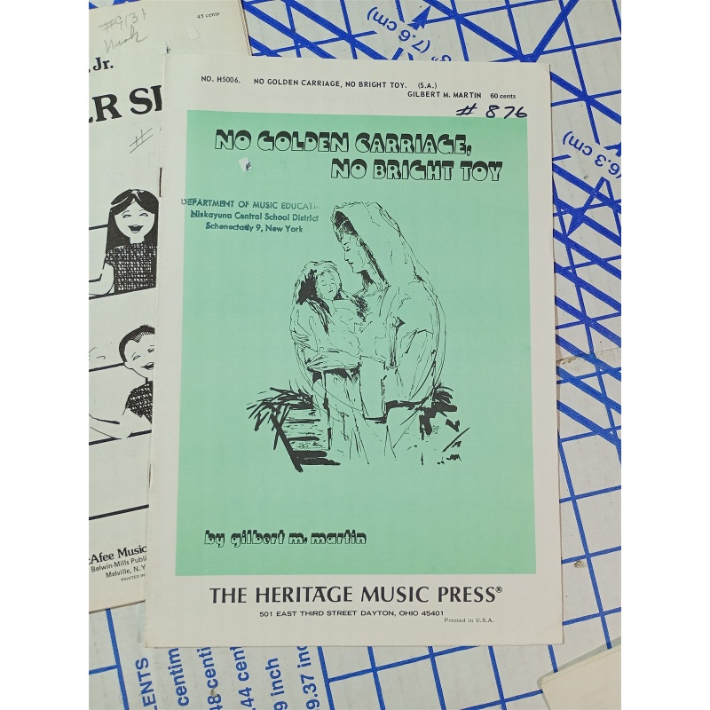  LOT 7 SHEET MUSIC HOSANA IN THE HIGHEST AUDREY SNYDER Niskayuna Central School