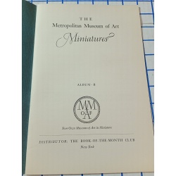 THE METROPOLITAN MUSEUM OF ART MINIATURES Album B