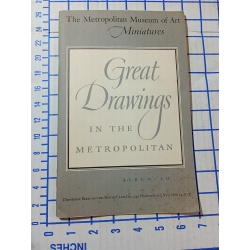 THE METROPOLITAN MUSEUM OF ART MINIATURES GREAT DRAWINGS IN METROPLITAN