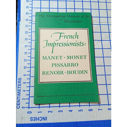 THE METROPOLITAN MUSEUM OF ART MINIATURES MANET / MONET PISSARRO / RENOIR BOUDIN