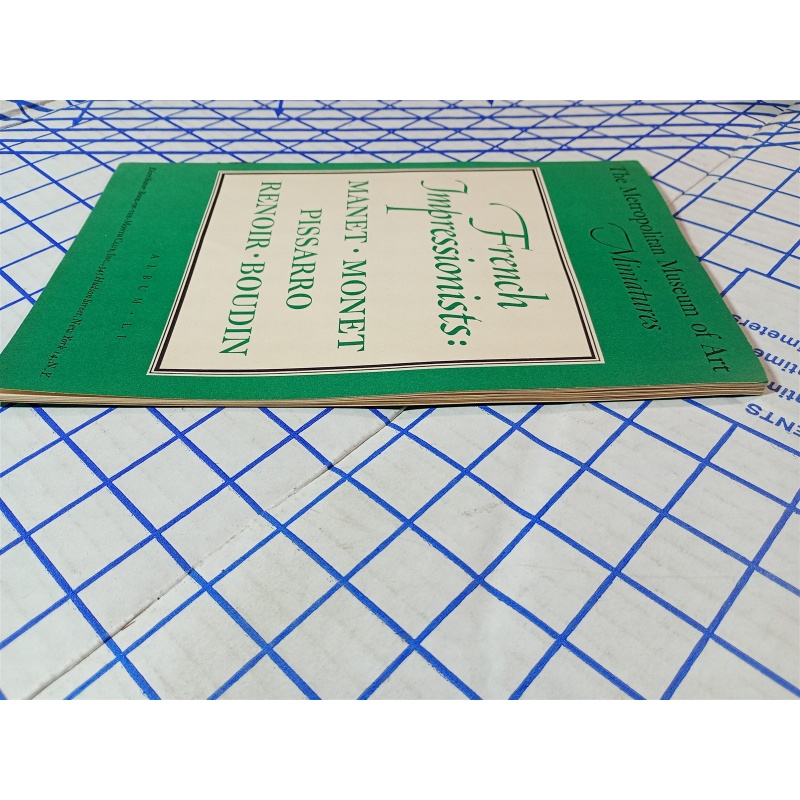 THE METROPOLITAN MUSEUM OF ART MINIATURES MANET / MONET PISSARRO / RENOIR BOUDIN