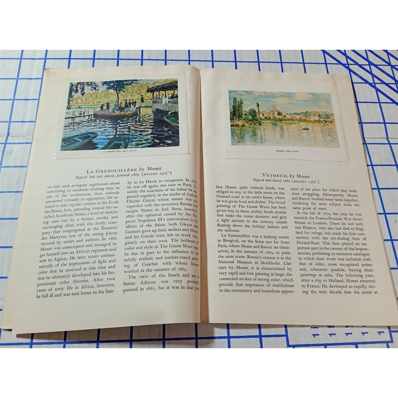 THE METROPOLITAN MUSEUM OF ART MINIATURES MANET / MONET PISSARRO / RENOIR BOUDIN