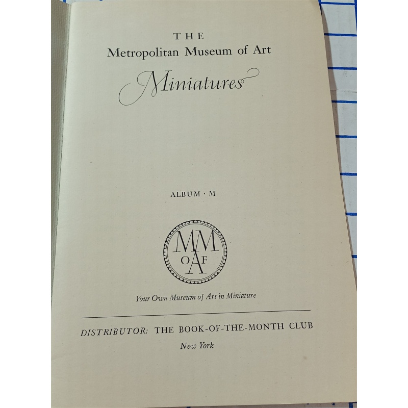 THE METROPOLITAN MUSEUM OF ART MINIATURES Album M